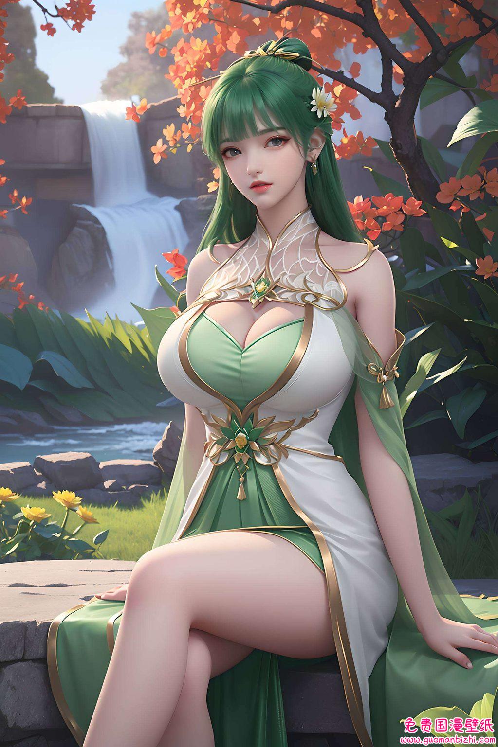 AI动漫人物免费壁纸秀——手机最美芙蕖草丛壁纸集