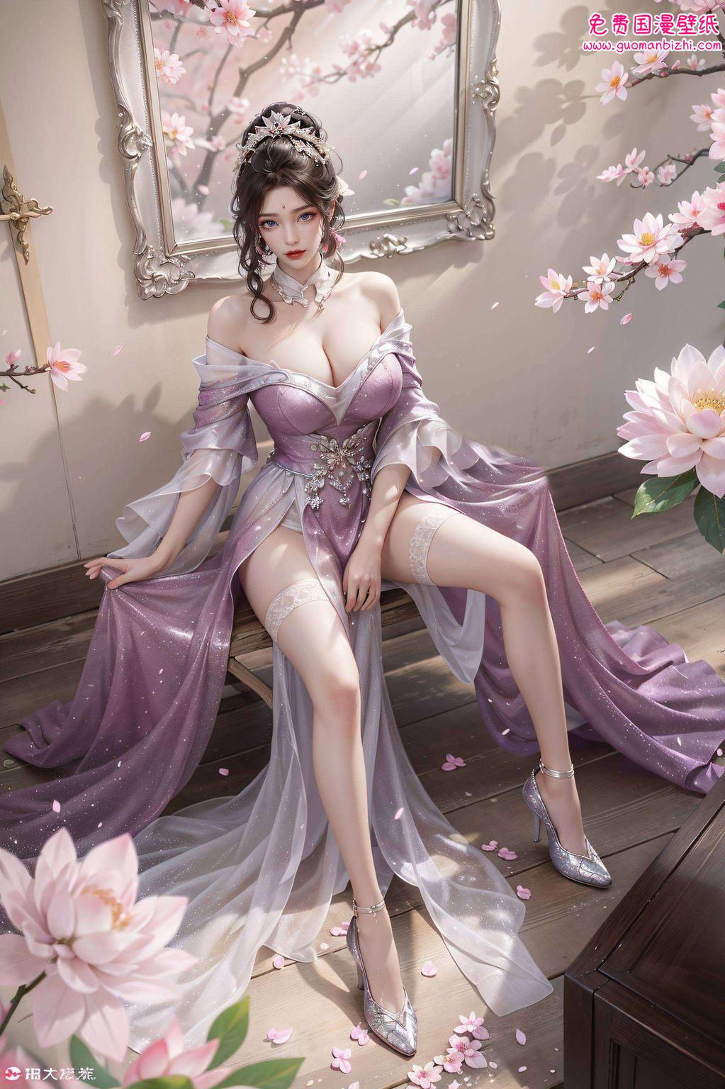 超好看动漫女主角月婵壁纸，iPhone桌面主题动态精选