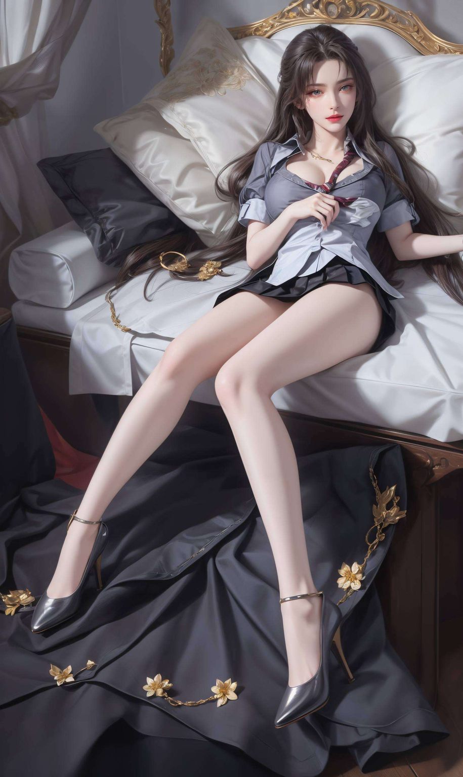 AI壁纸：漫画天狐仙子竖屏壁纸，免费壁纸包，iPhone桌面图片精选