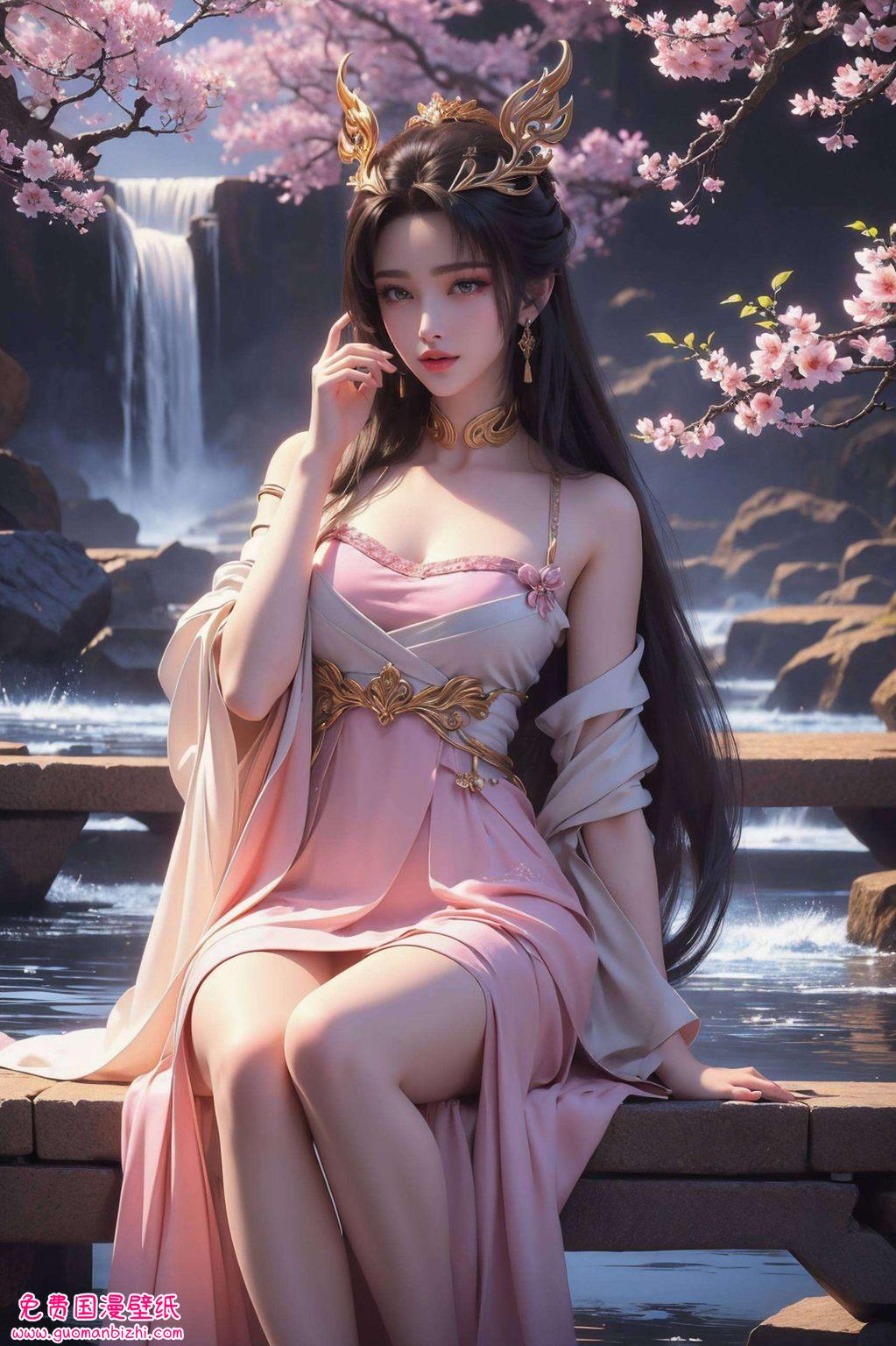 天狐仙子壁纸图文图片高清：AI图片参考，打造护眼电脑背景壁纸盛宴。