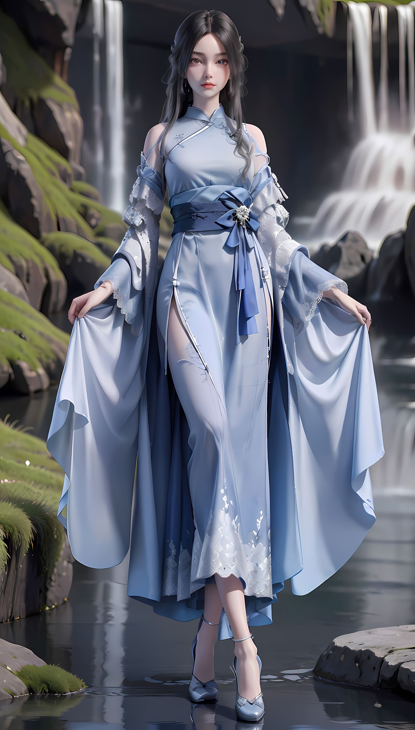 ai作品：完美世界重瞳女壁纸