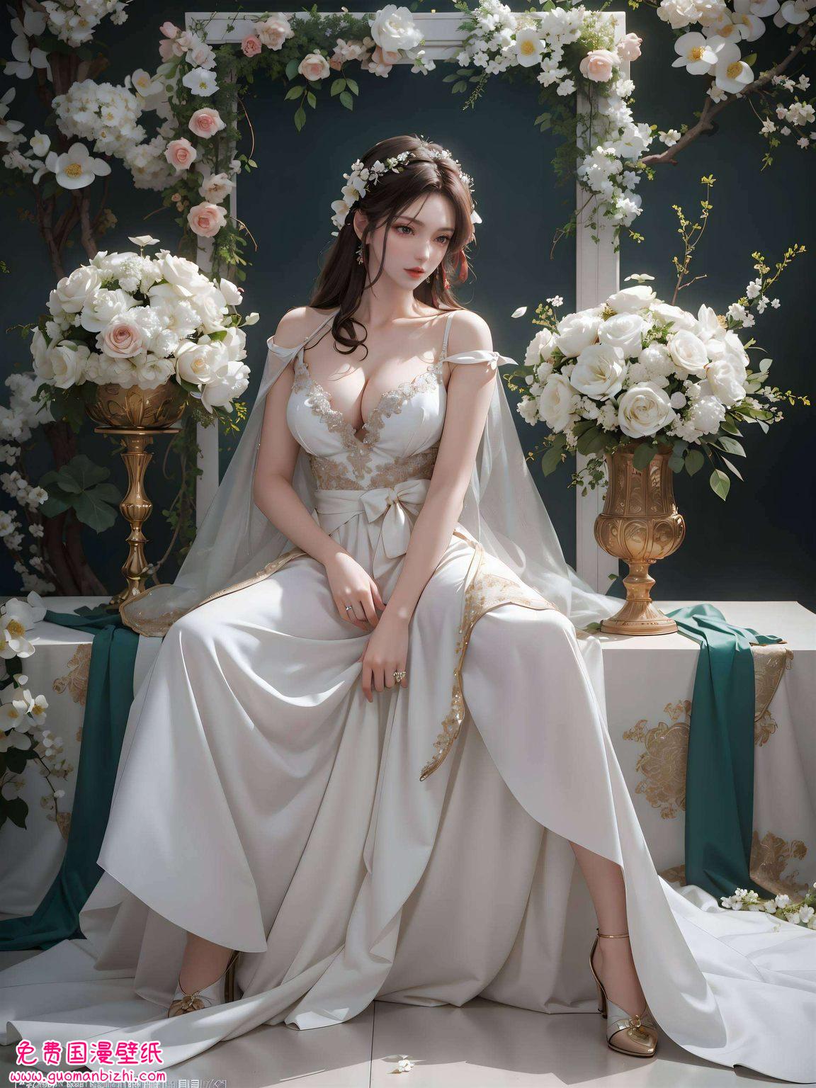 AI素材与动漫融合，火灵儿拥抱潮图，Win10独特壁纸集锦。