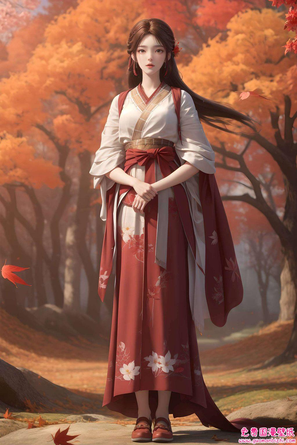 火灵儿上界重逢石昊：AI创作极简壁纸，Win10专属壁纸集