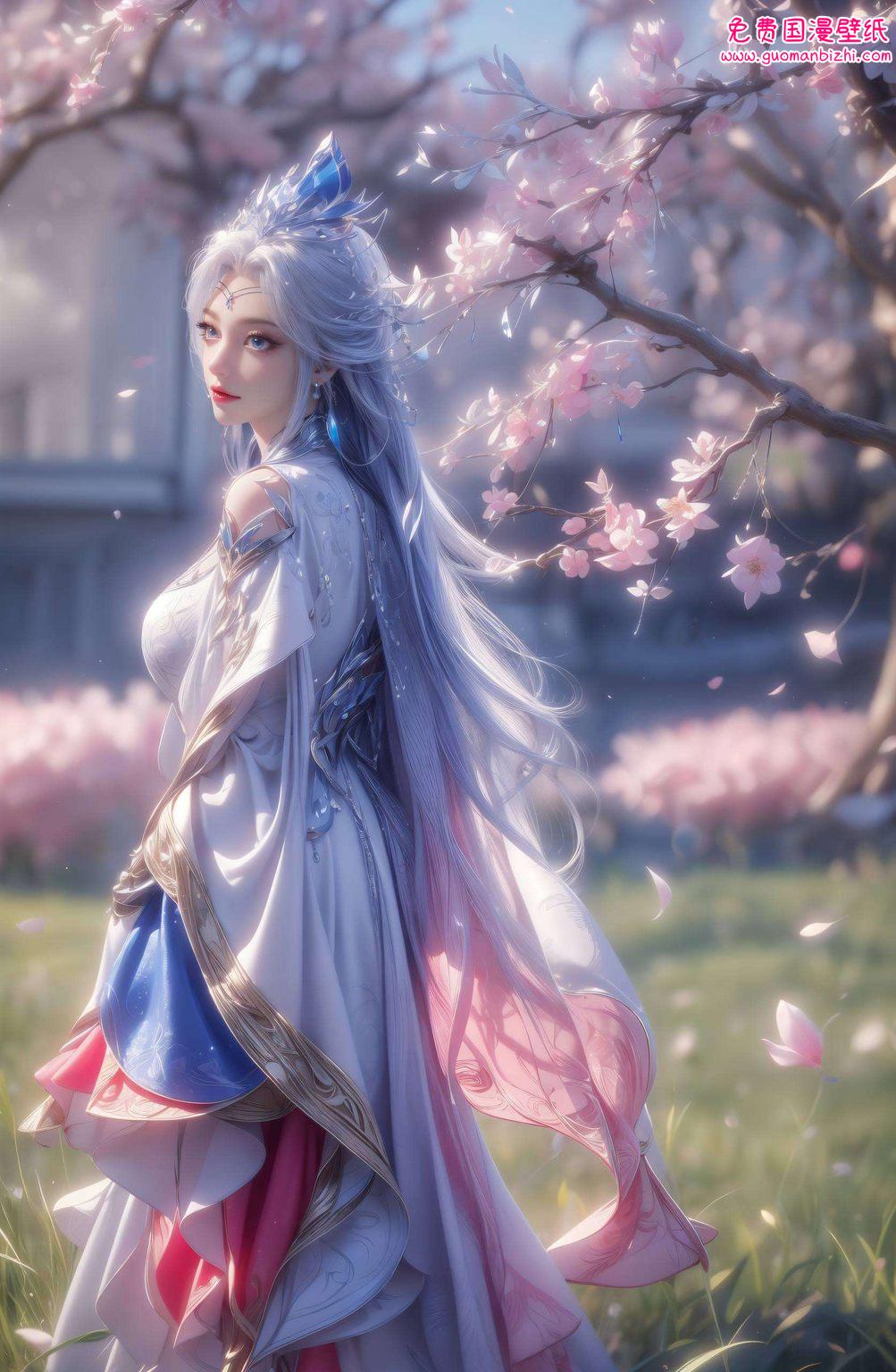 宁雨蝶妖尊风采：AI动漫人物二次元壁纸，平板潮图壁纸集锦