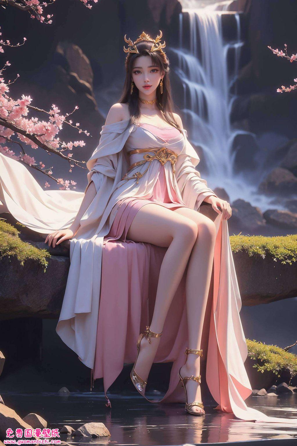 完美天狐仙子：AI图片二次元宽屏壁纸，Win10高清壁纸盛宴