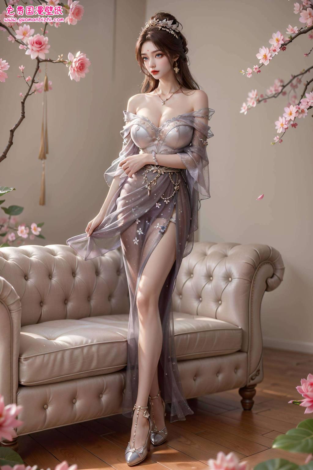 k超清壁纸月婵：AI图例精选，免费壁纸包，平板墙纸集锦