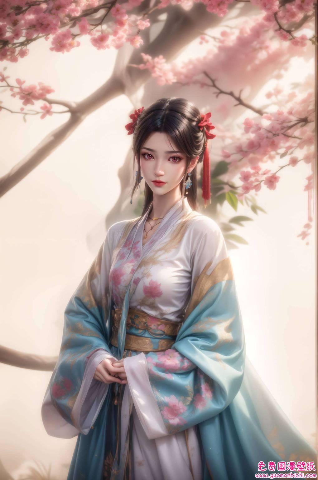 动漫元尊夭夭：AI生成极简壁纸，苹果1920×1080高清呈现