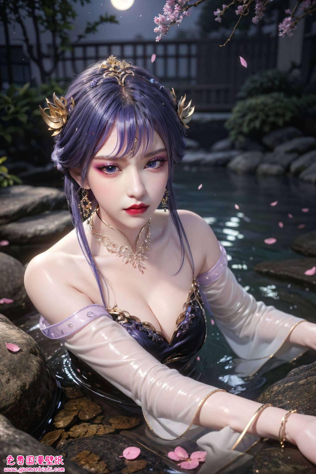 紫霞漫布，’天穹长老电脑壁纸4k全屏’紫色免费壁纸下载，安卓潮图壁纸盛宴。