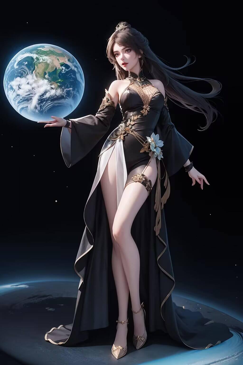 AI绘画参考素材集——免费壁纸包，PC潮图壁纸精选斗破苍穹之魔女美杜莎原图收录