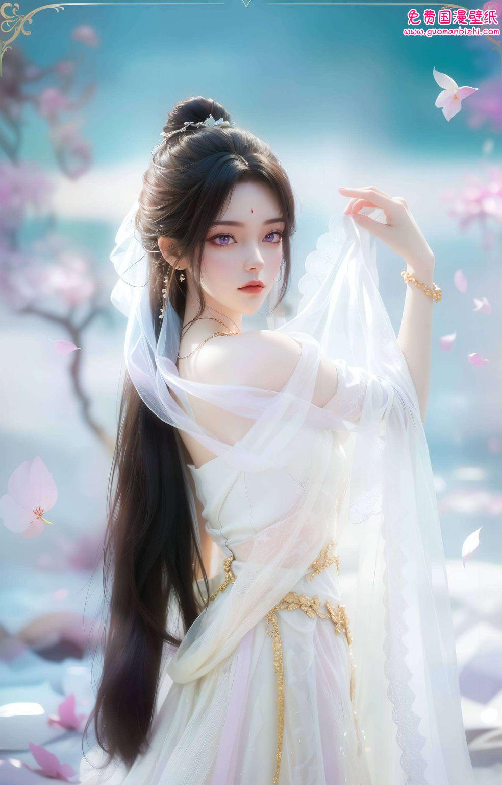 月婵和魔女高清壁纸全身：AI生成壁纸AIGC游戏壁纸苹果桌面背景精选集