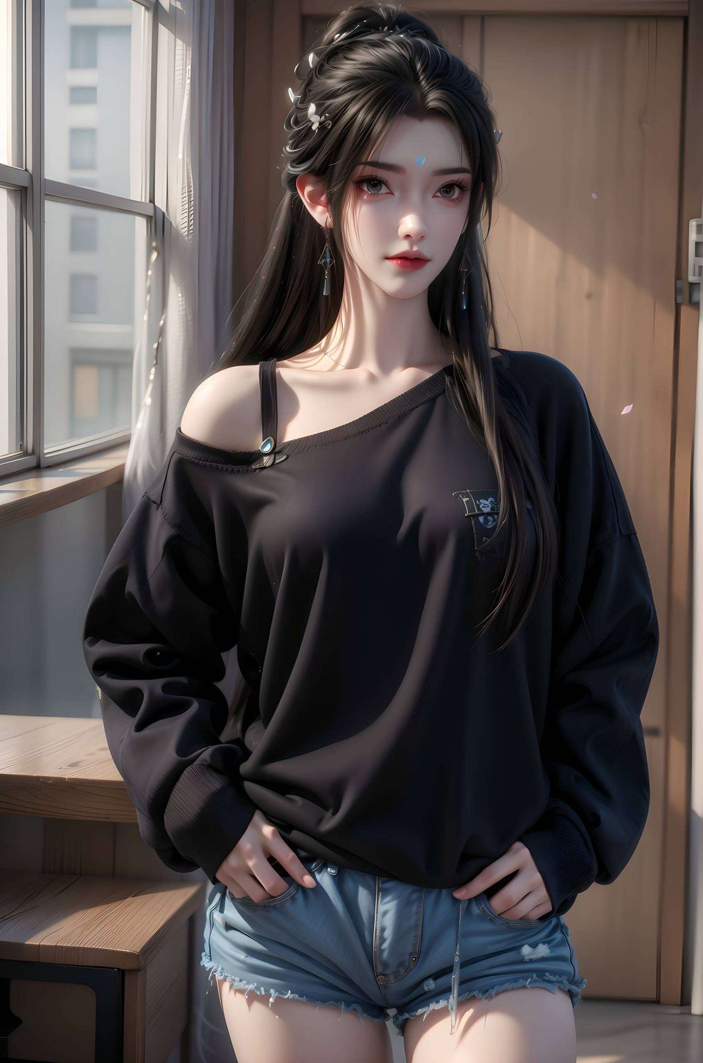 AI动漫人物二次元壁纸集，电脑漫画壁纸精选，清漪流动之美。