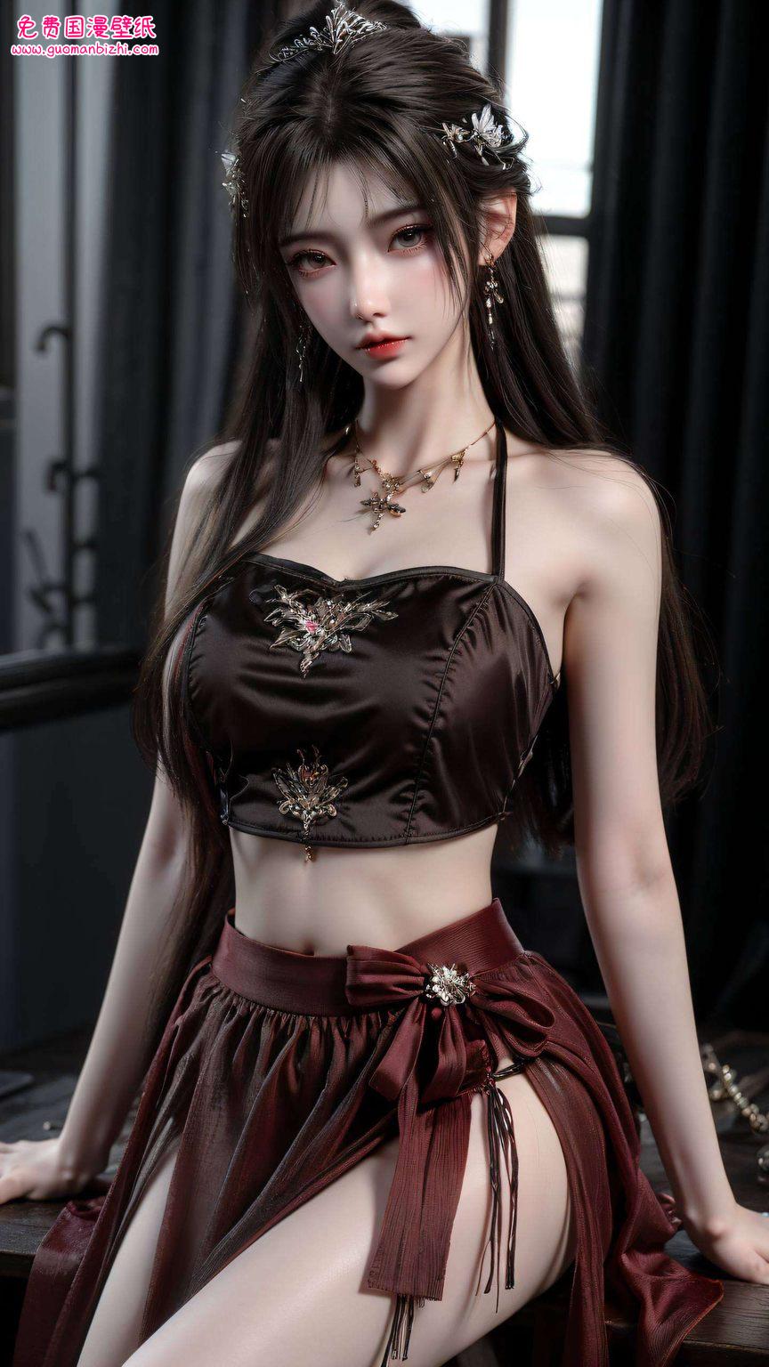 清漪jk动漫风采：AI绘制人物免费壁纸，PC桌面背景精选集