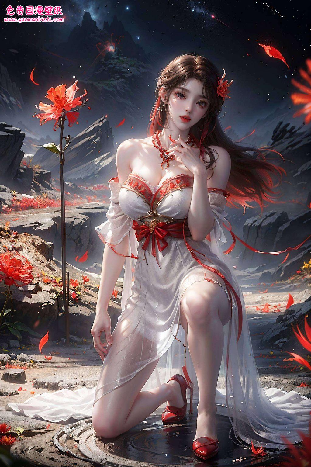 完美世界AI图片模型，护眼壁纸，火灵儿云曦专属安卓桌面装饰。