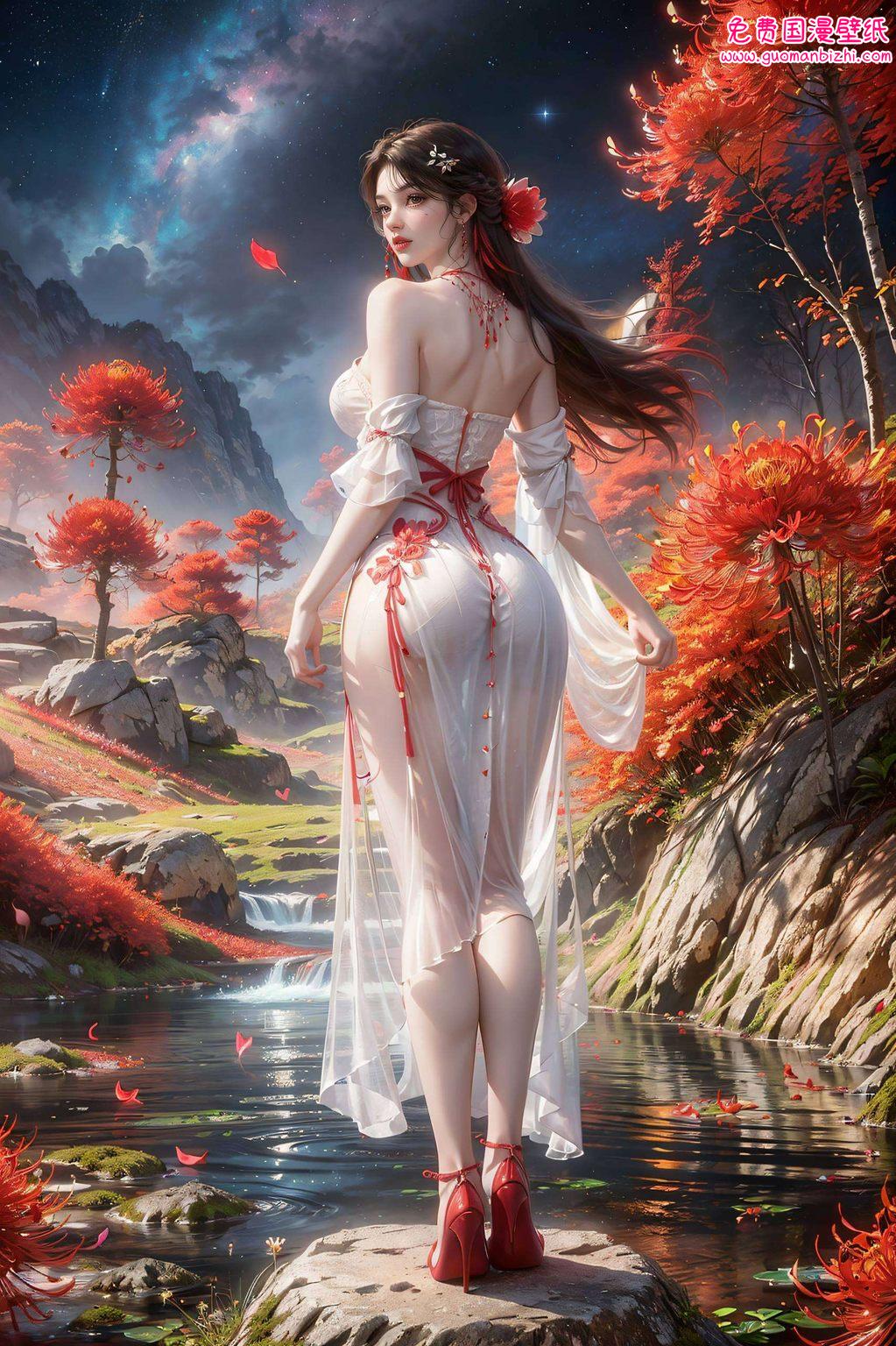 完美世界壁纸火灵儿漫画：AI角色壁纸，精细平板展现最美壁纸风采