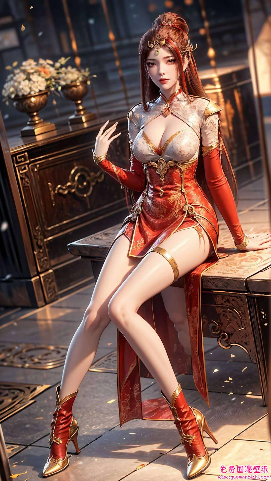 特写红凰高清线稿，免费壁纸合集，平板炫彩壁纸精选