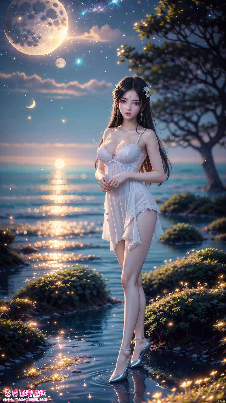 AI创造月婵新婚壁纸,Win10护眼全屏墙纸精选集 AI创造月婵新婚壁纸,Win10护眼全屏墙纸精选集