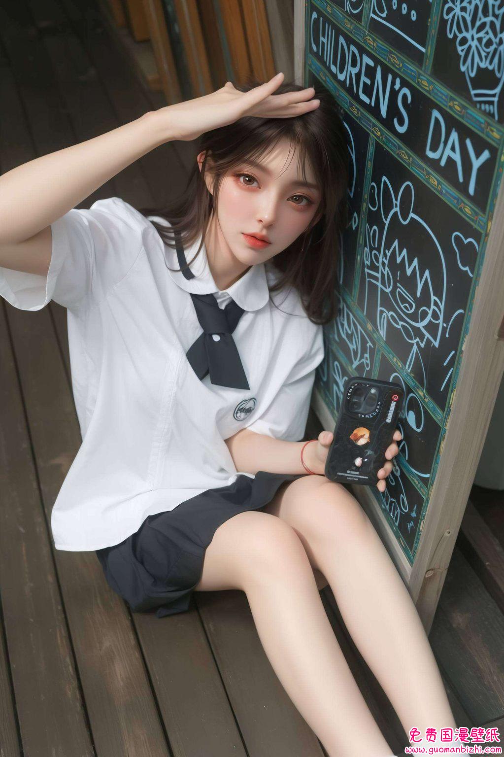 AI角色壁纸集——火灵儿高清古香古色，免费安卓壁纸秀全屏体验。