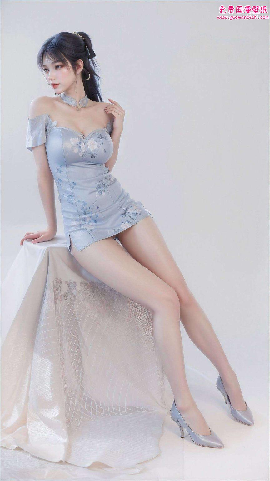 AI素材壁纸集——姬紫月平板唯美免费分享，苹果手机壁纸盛宴