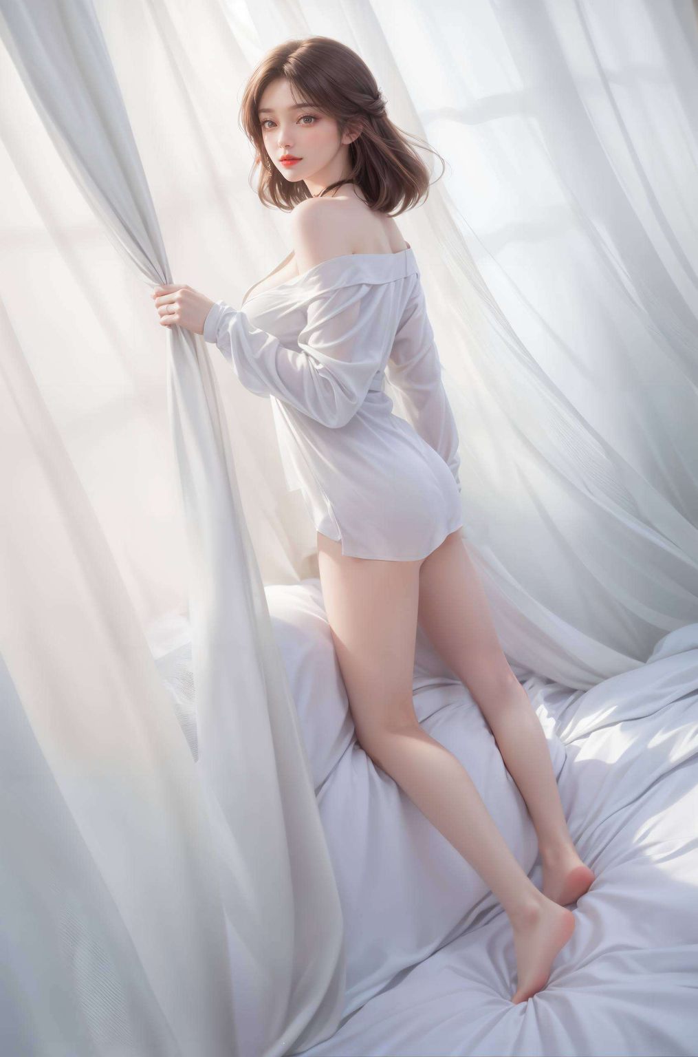 石昊与火灵儿：AI范例AIGC游戏壁纸，iPhone锁屏壁纸精选