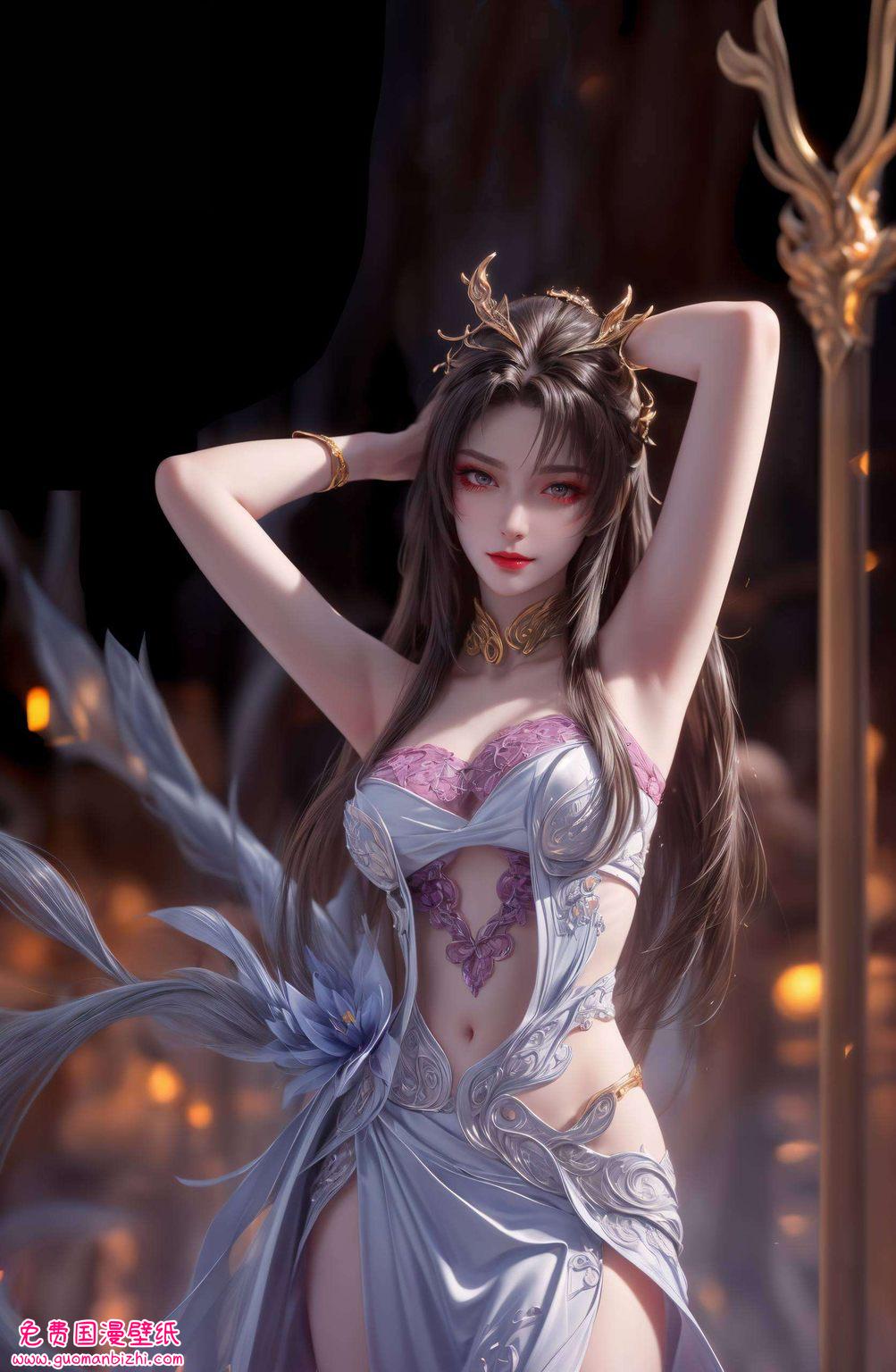 AI创造精细天狐仙子角色，1920×1080壁纸下载安装，尽享高清视觉盛宴