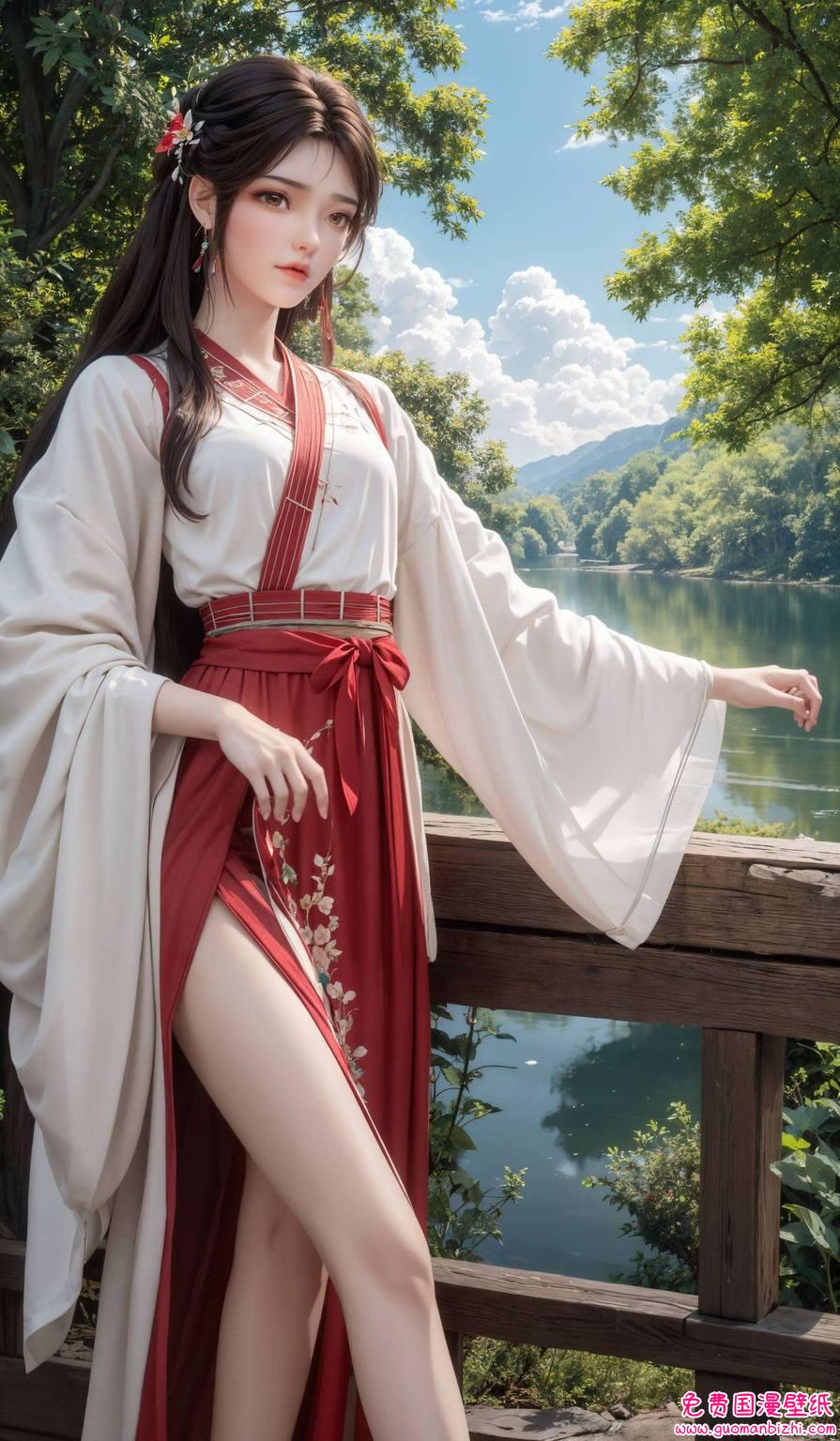 AI生成图片免费壁纸分享——火灵儿小时候全身照，Win10&Ins风专属收藏