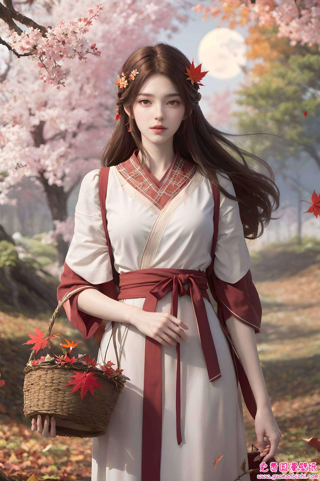 AI素材精细打造，火灵儿萝莉角色，iphone专属最美壁纸集锦