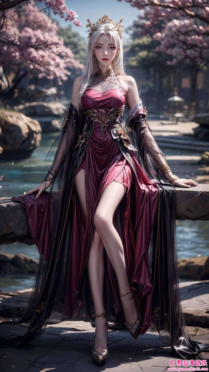 天狐仙子高清壁纸黑衣——AI生成免费壁纸，分享平板炫彩壁纸集