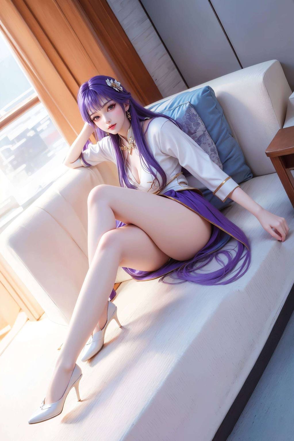 AI素材二次元壁纸集，唯美手机壁纸，美女天穹风采尽显