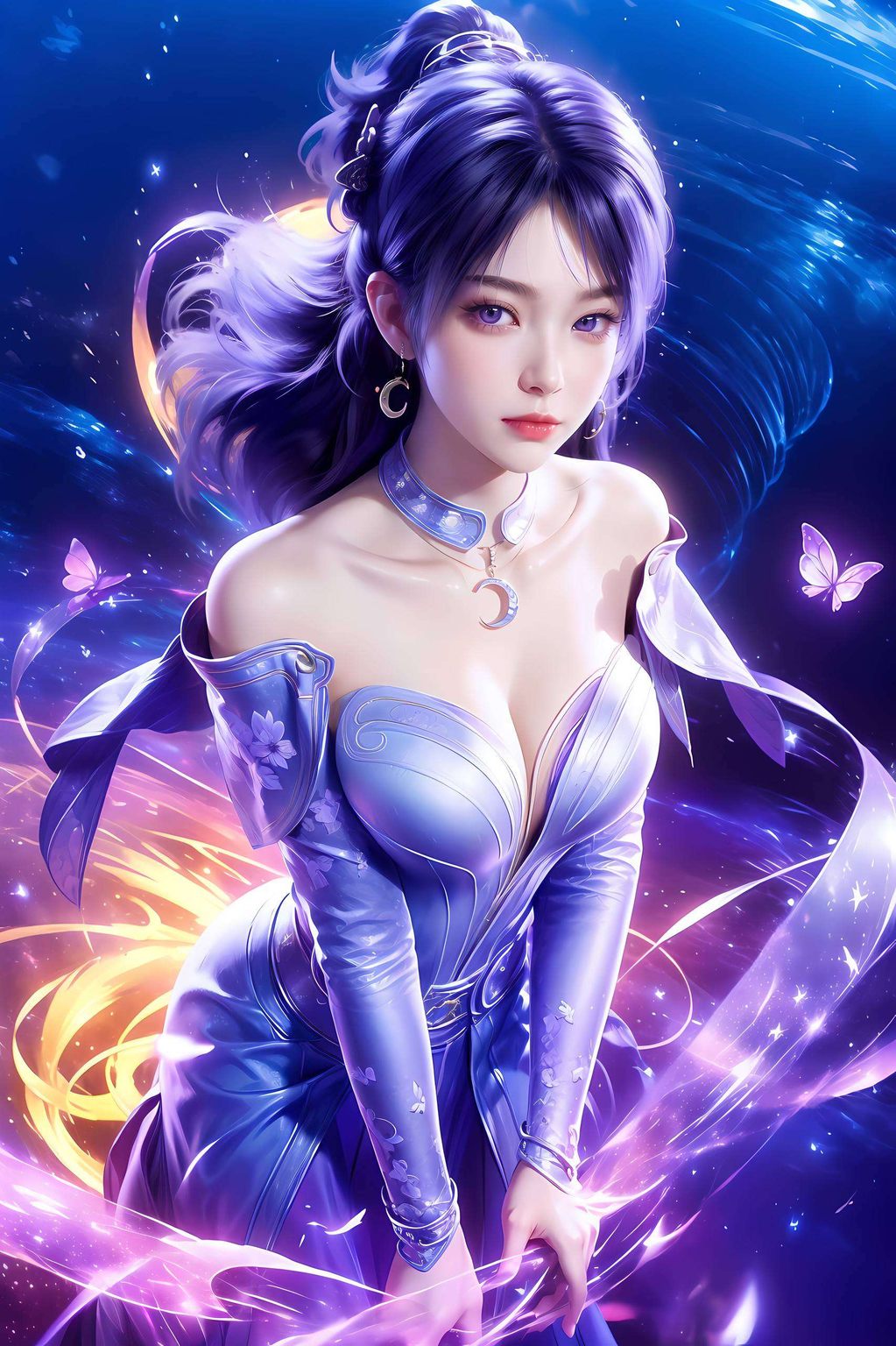 姬紫月：动漫壁纸艺术，Win10视觉升级，护眼之选