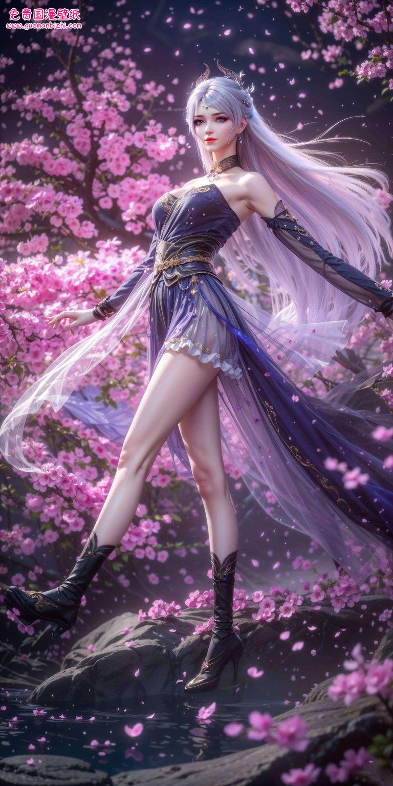 AI素材壁纸——洛璃牧尘接吻漫画，精细角色呈现，专属iphone壁纸