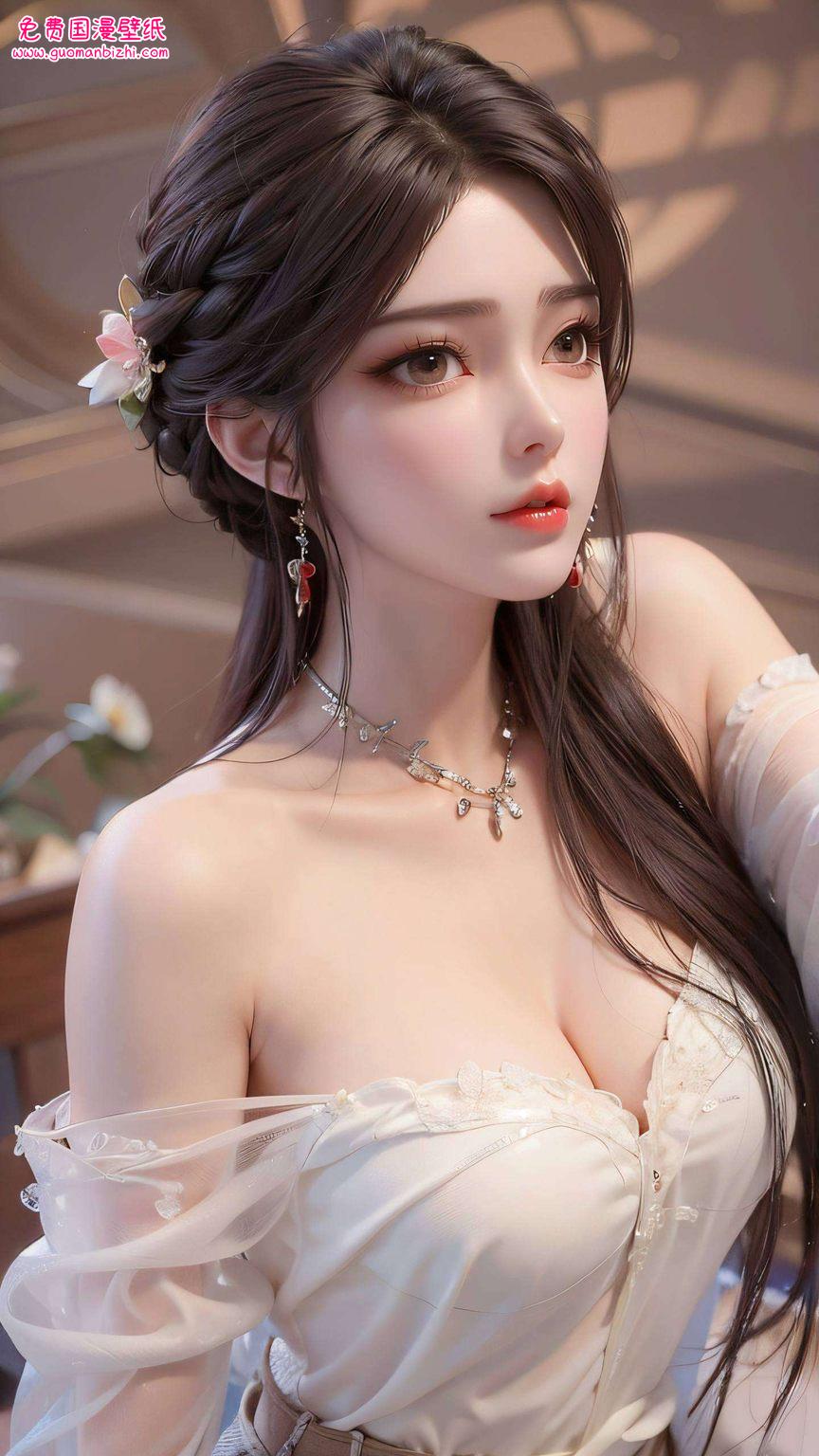 完美动漫火灵儿高清壁纸集：AI生成AIGC二次元壁纸，安卓简洁风格呈现