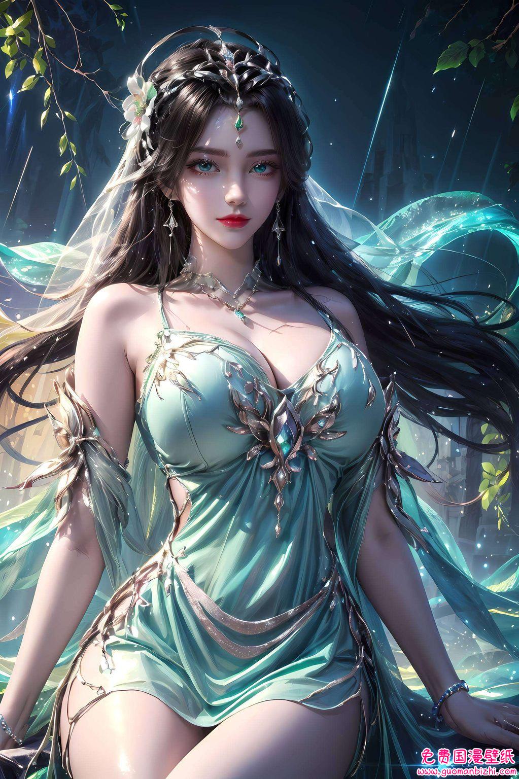 AI素材免费壁纸合集：苹果艺术壁纸，柳乃神树之美尽收眼底