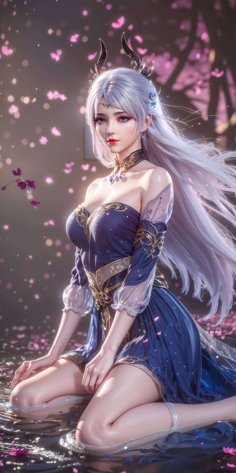 洛璃高清全面屏壁纸集——AI图片模型，免费下载，电脑Ins风必备