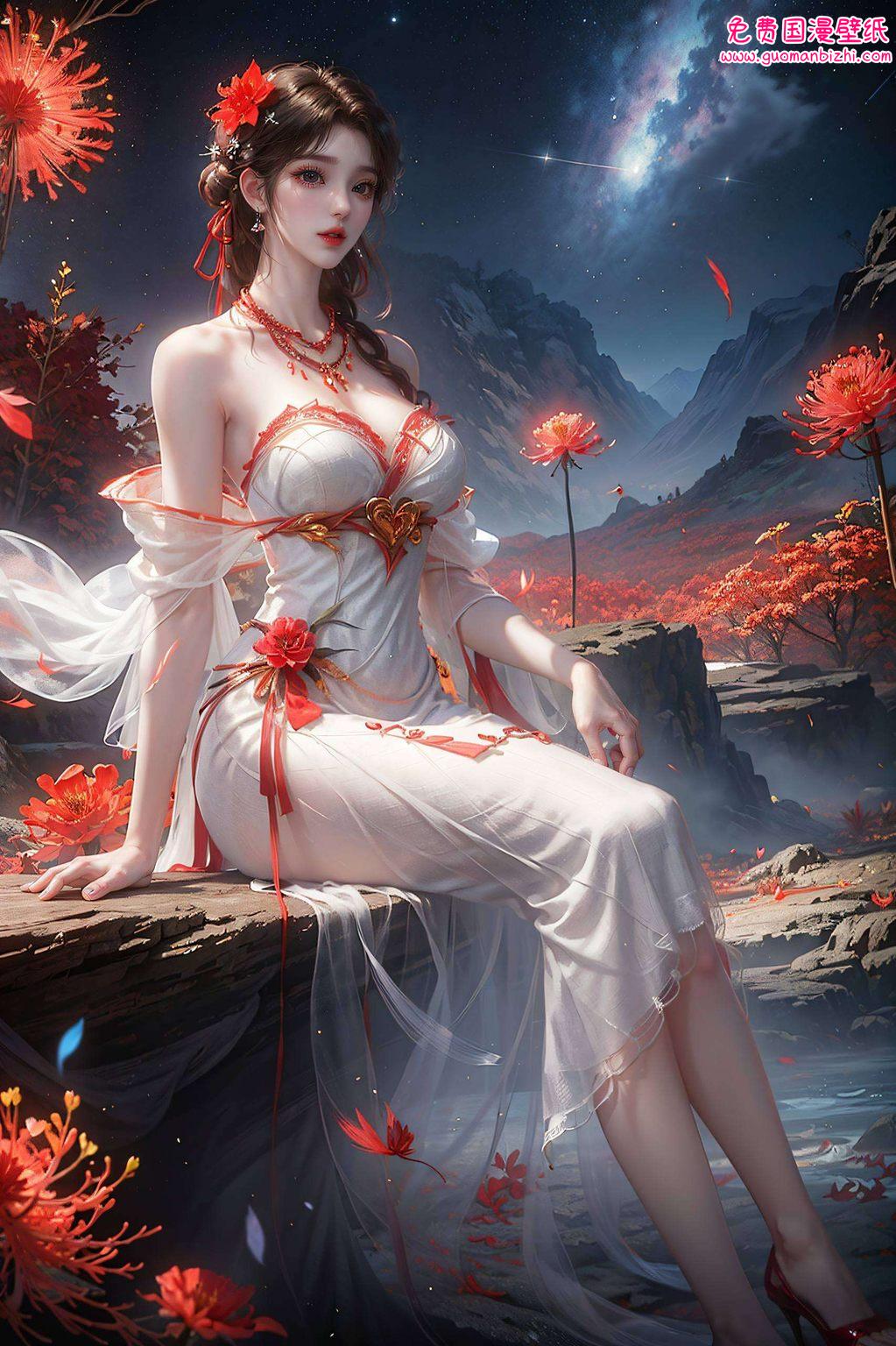 AICG壁纸护眼ipad,古风漫画壁纸之火灵儿荒野风情 AICG壁纸护眼ipad,古风漫画壁纸之火灵儿荒野风情