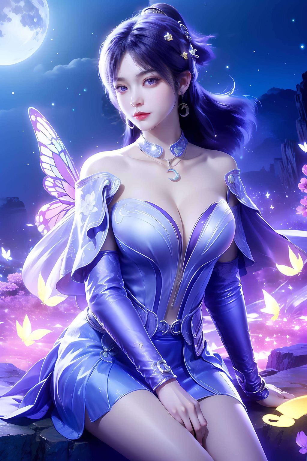 姬紫月：动漫壁纸艺术，Win10视觉升级，护眼之选