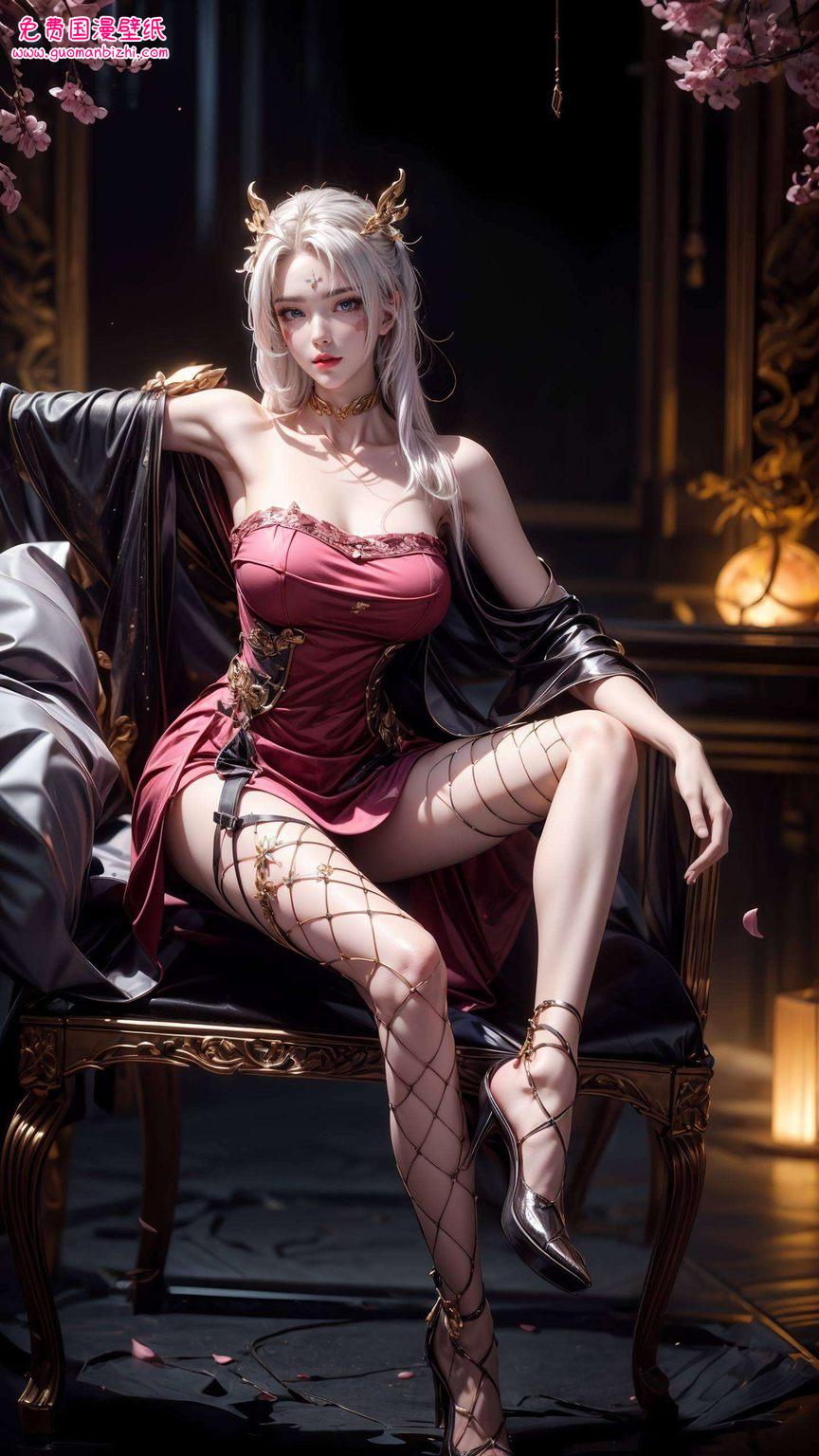 天狐仙子竖屏壁纸高清AI生成素材，动漫壁纸iPhone墙纸精选集。