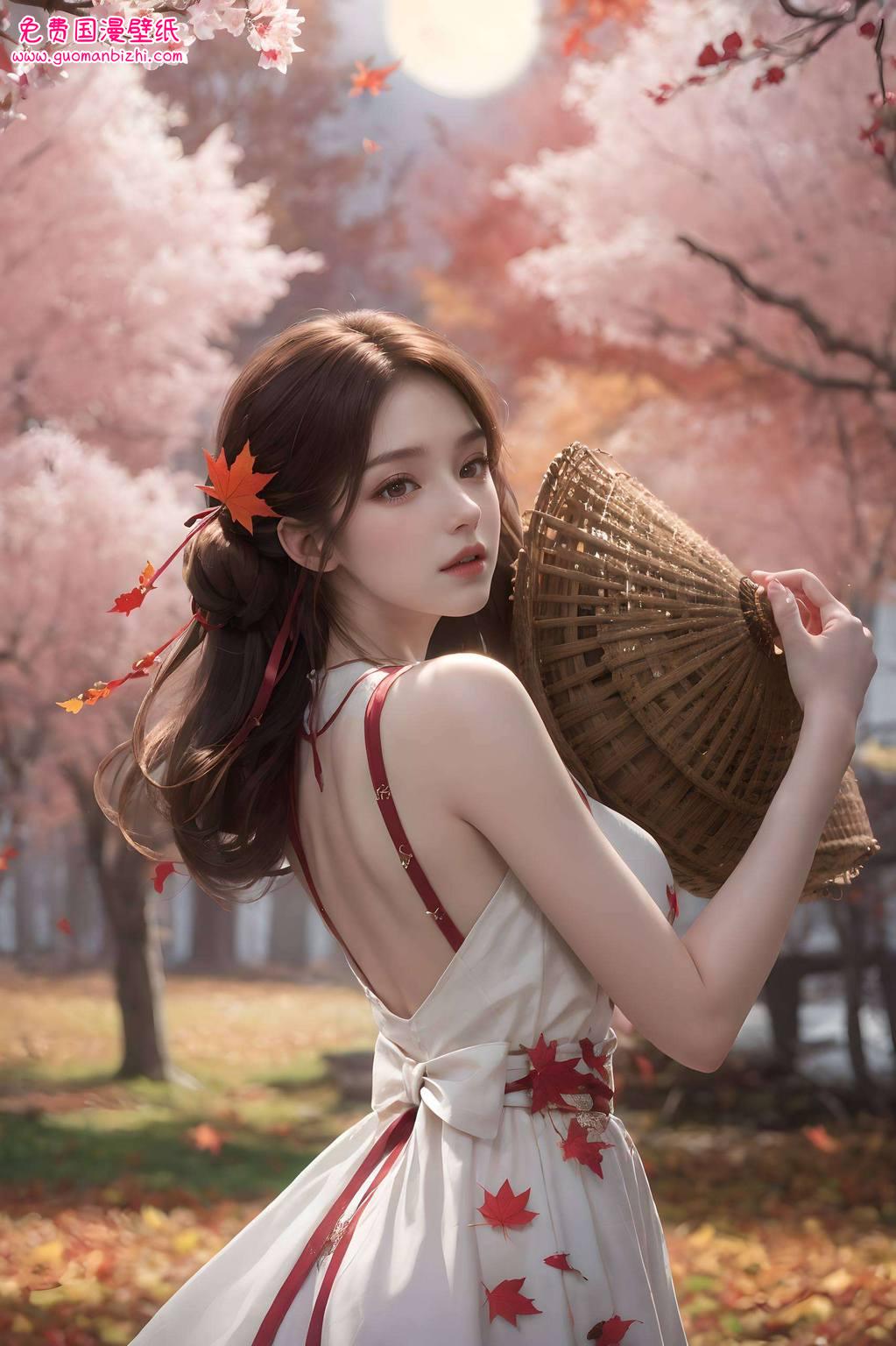 AI壁纸·动漫壁纸·苹果简洁壁纸：石昊火灵儿4k高清封装