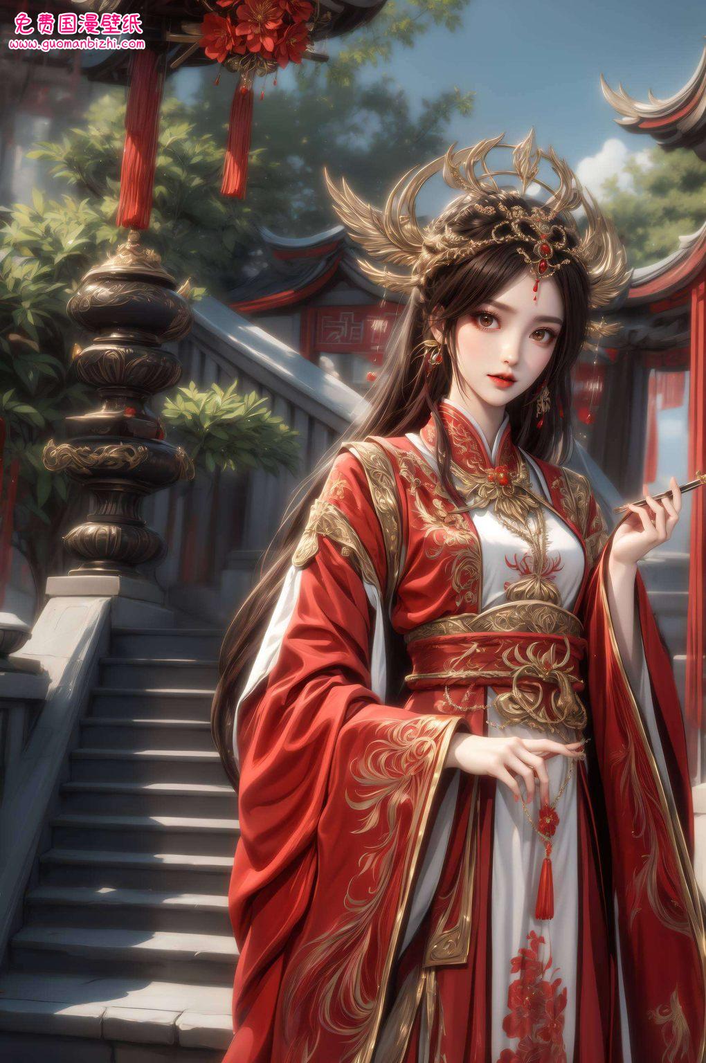 特集二次元壁纸平板炫彩，火灵儿单人魅力尽显