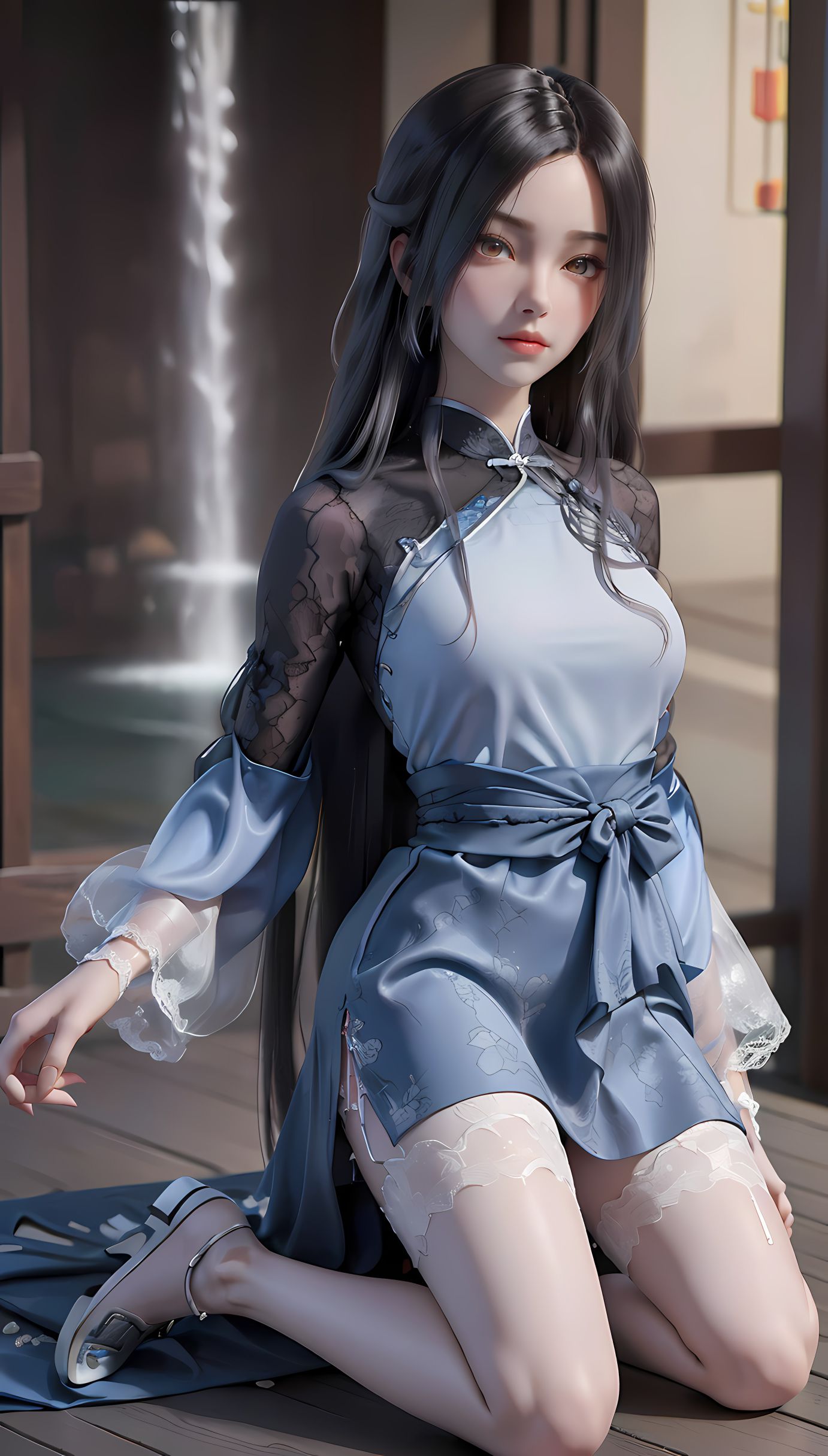 ai作品：完美世界重瞳女壁纸