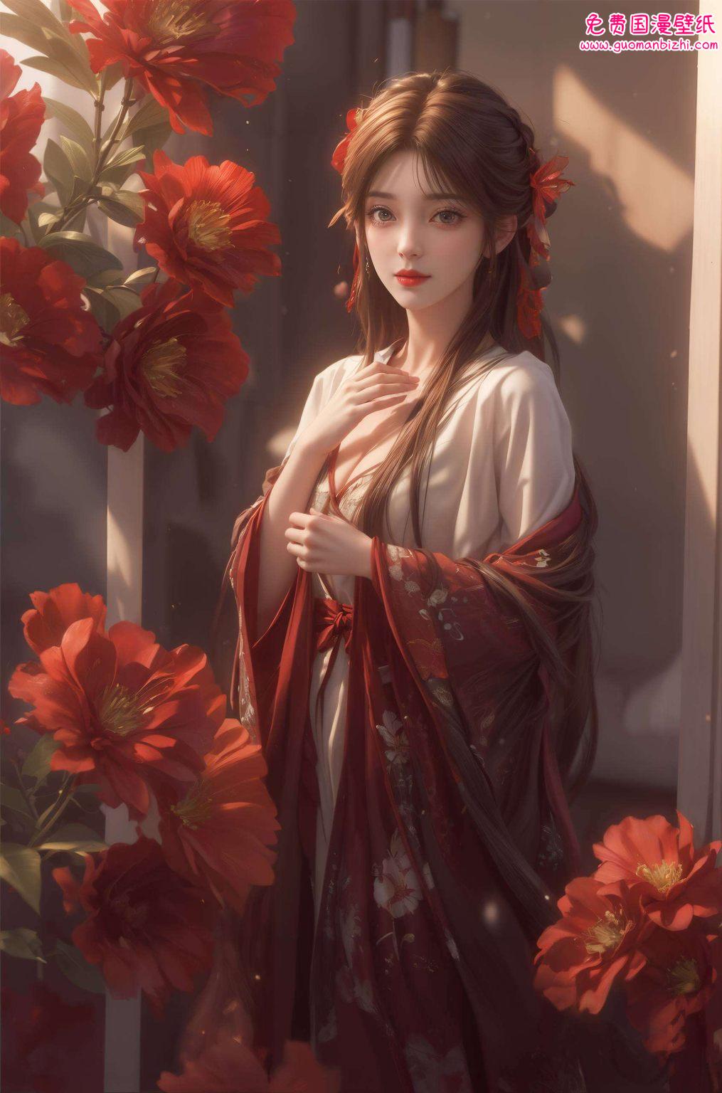 AI壁纸AIGC免费壁纸包——黑暗火灵儿手机桌面壁纸大全