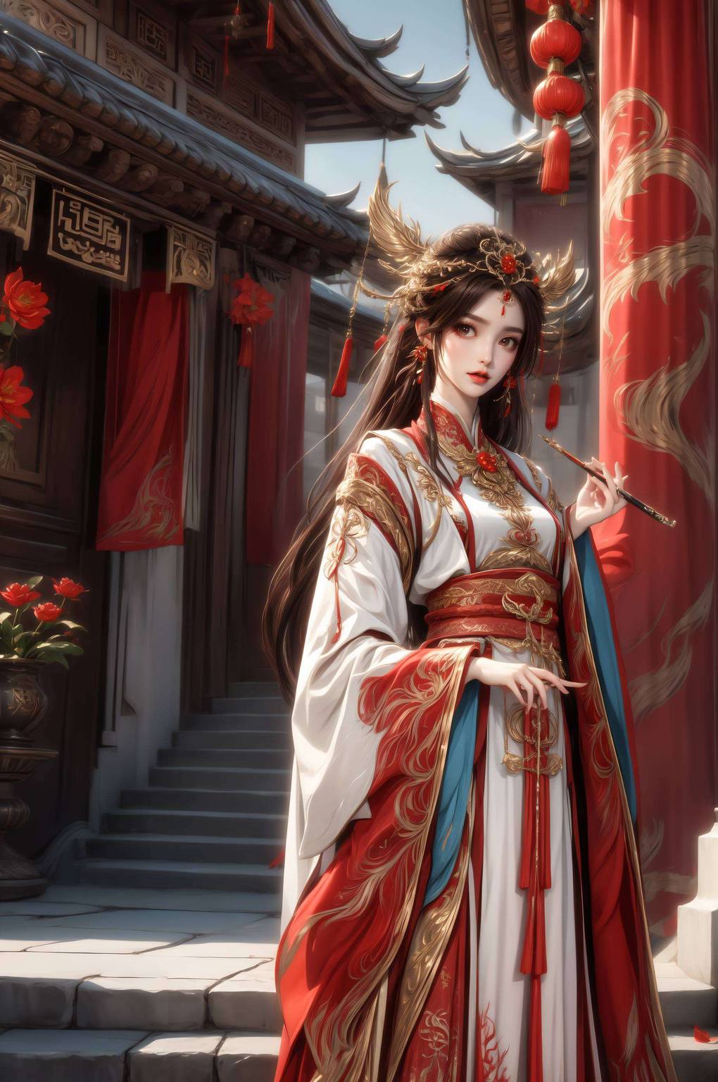 AI生成图片免费壁纸包——火灵儿高清1920×1080电脑桌面壁纸集