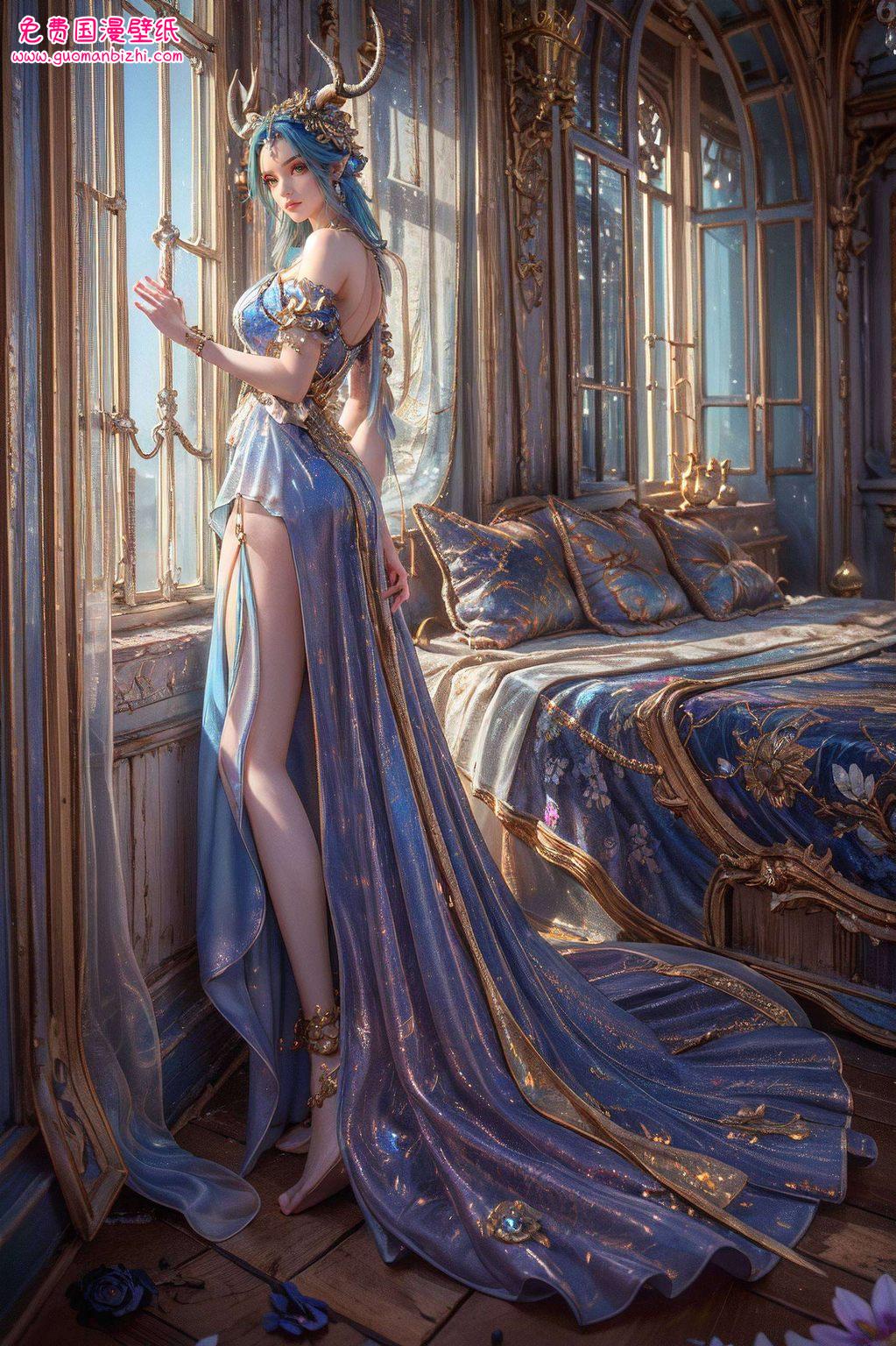 炫斗龙女的双破奥秘：AI角色游戏壁纸，手机壁纸新风尚