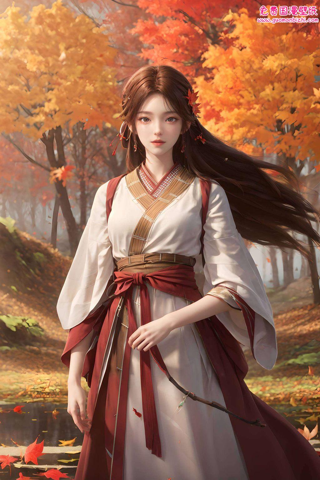 AI创作壁纸集：火灵儿平板动画壁纸，护眼新体验