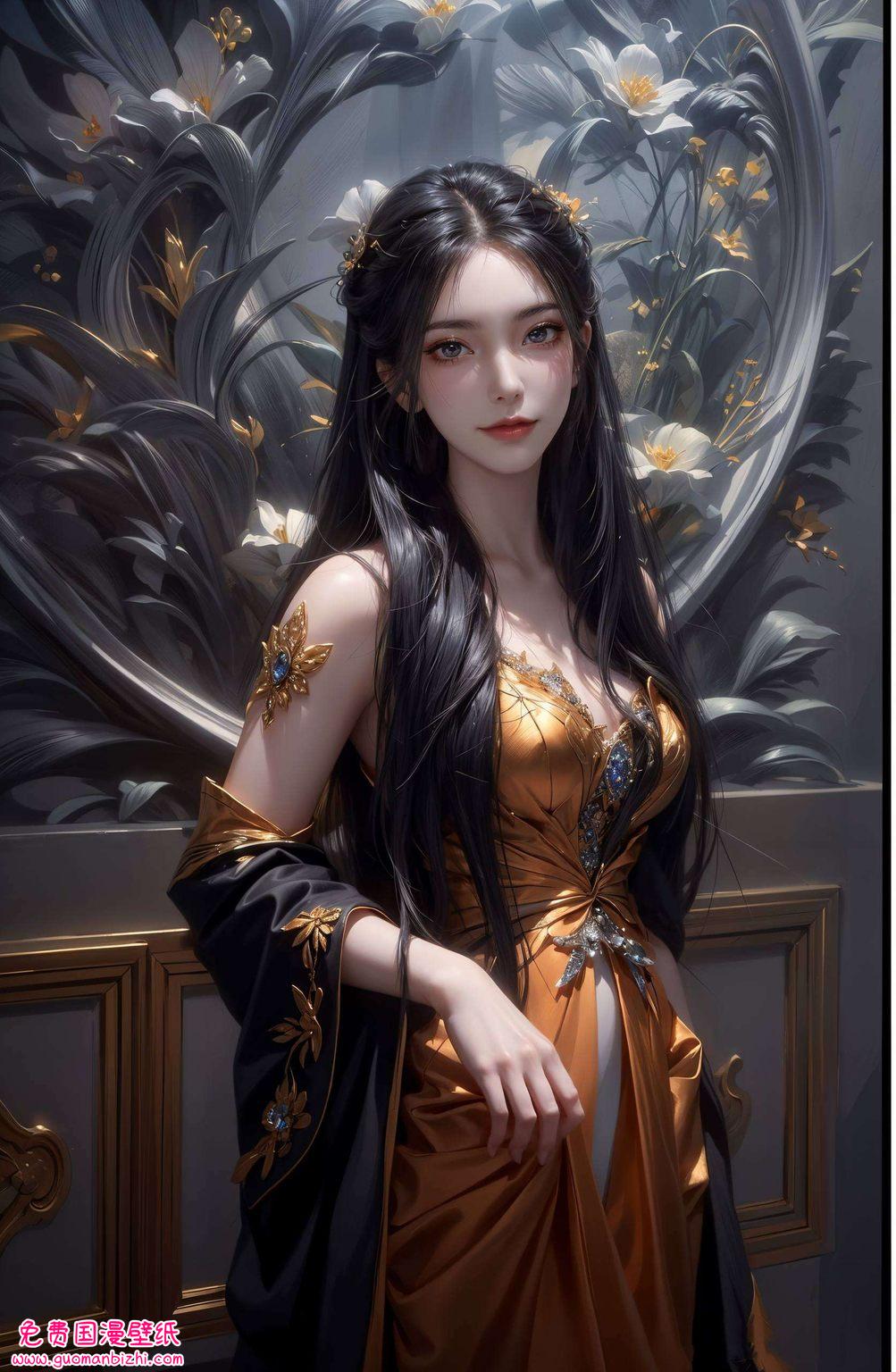 AI生成动漫壁纸——焰灵姬高清1080，PC最美壁纸呈现