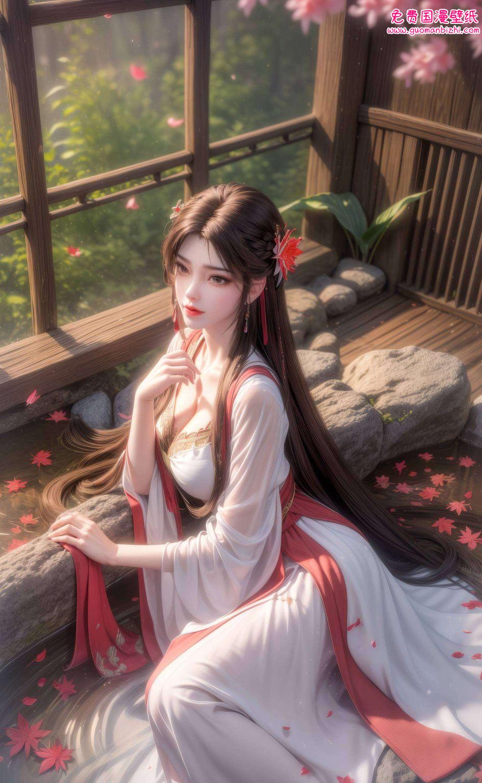 AI图片精细描绘，火灵儿石昊角色壁纸，手机炫彩呈现