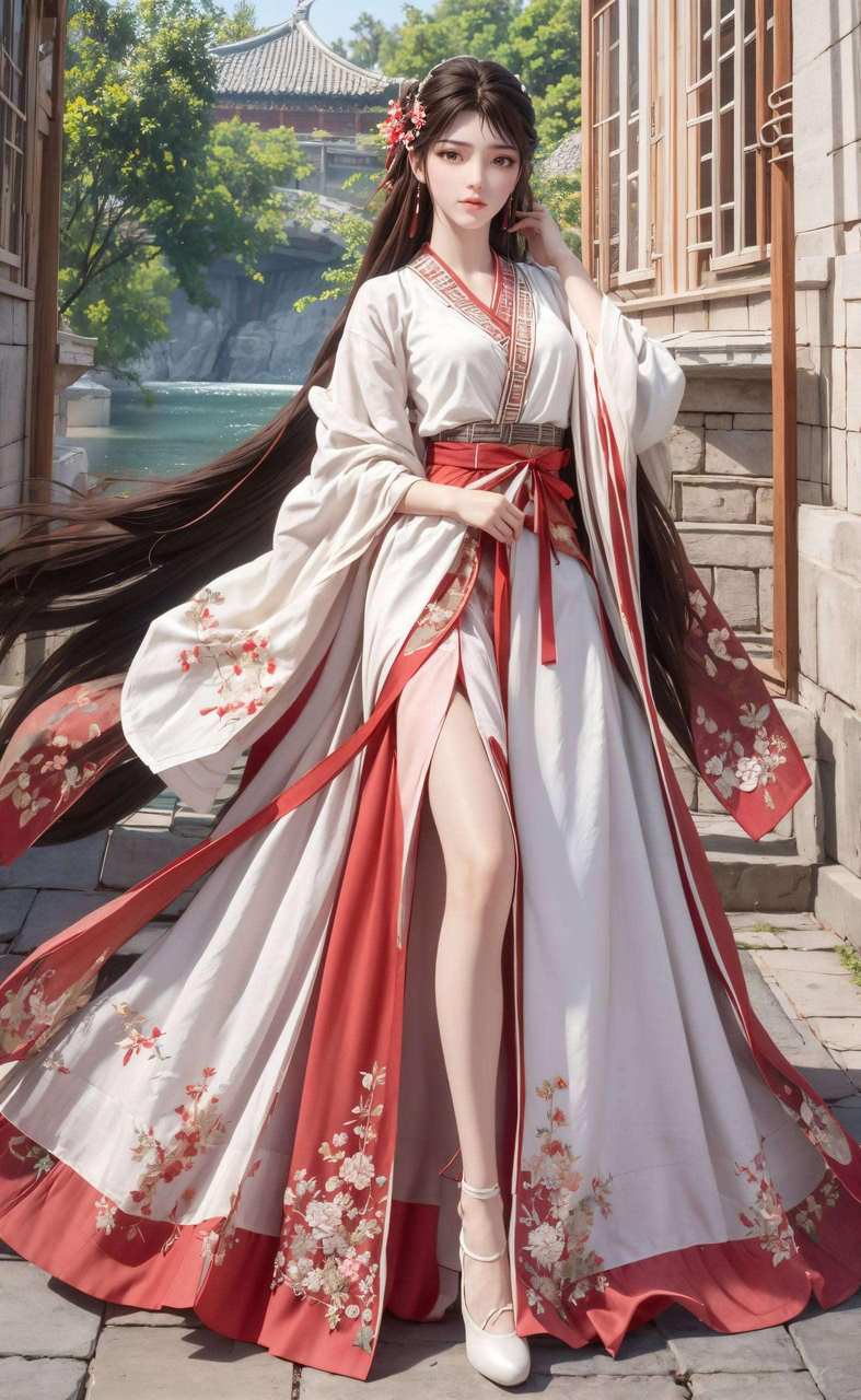 完美世界火灵儿壁纸白底：超精致护眼苹果古风