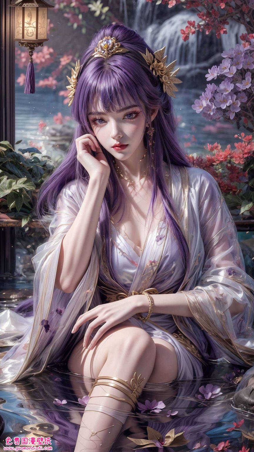 “天穹少女壁纸”——AI绘画生成作品，动漫壁纸PC粉色梦幻集