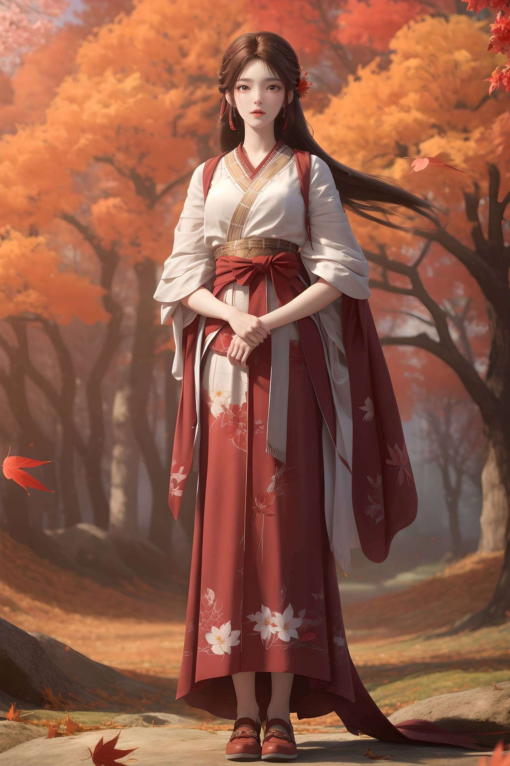 火灵儿柳神AI角色壁纸，免费下载苹果动画盛宴