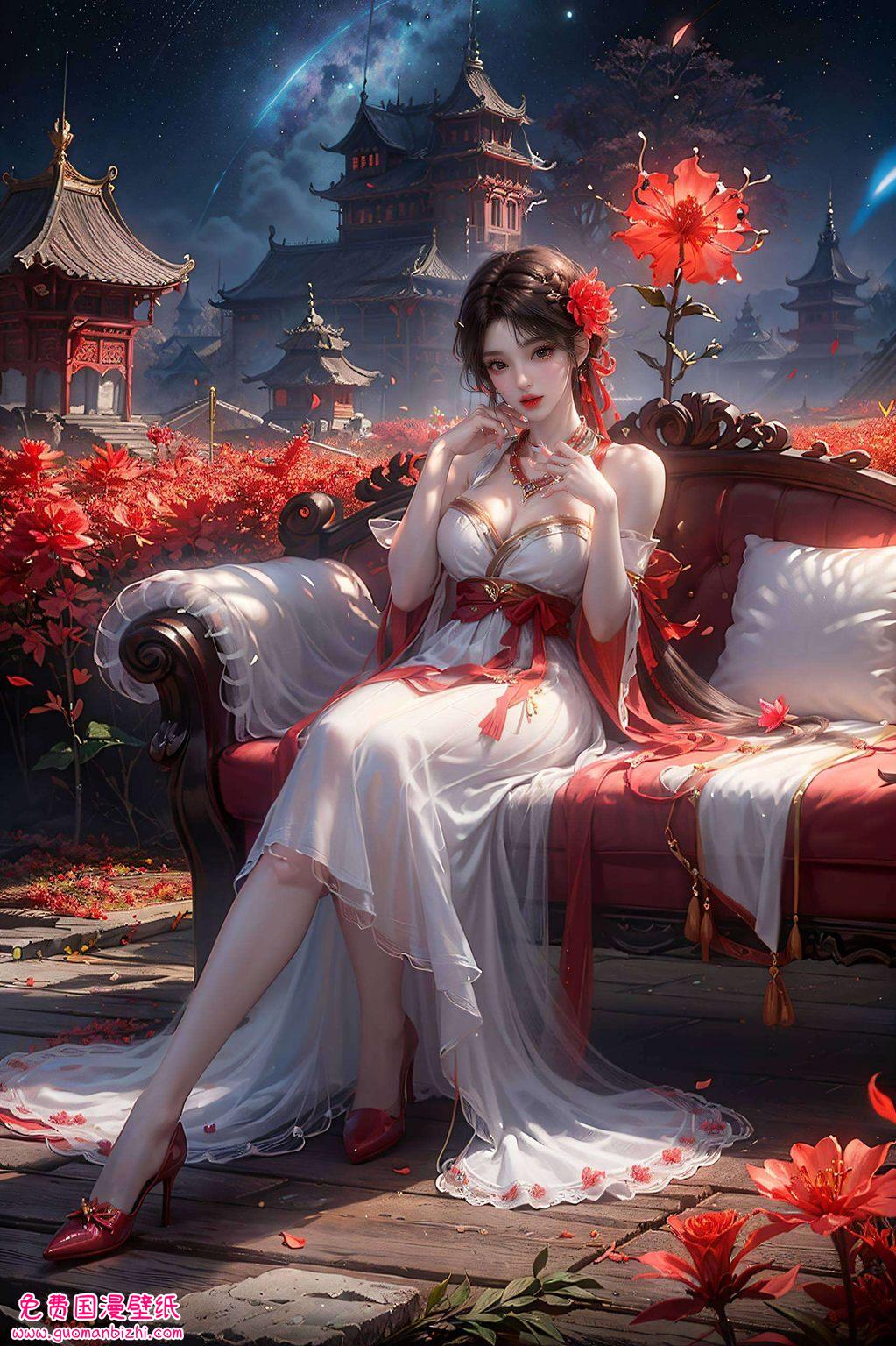 火灵儿魔化蜕变，AI素材打造护眼壁纸，手机宽屏壁纸精选集。