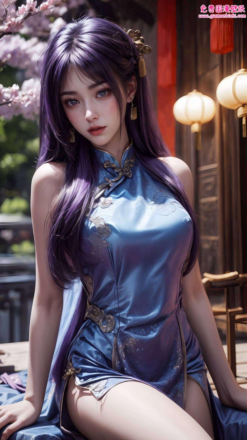 姬紫月2k高清免费壁纸合集，苹果桌面装饰图盛宴